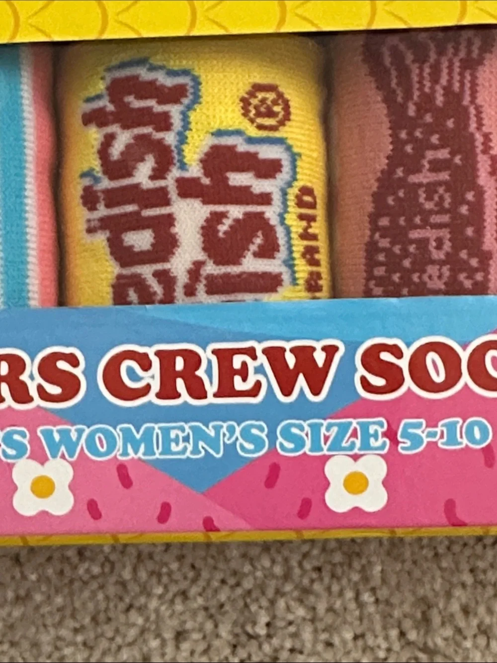 Swedish Fish Women's Pink Crew Sock Set - 5 Pairs